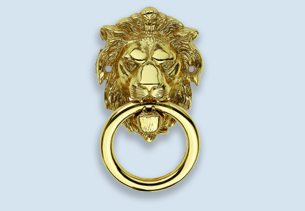 Heurtoir de porte d'entrée en forme de lion